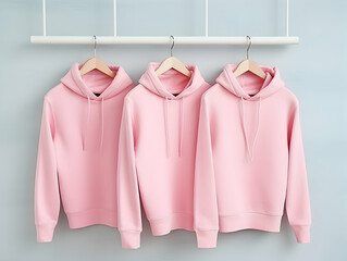 Premium Hoodie mockup, fashionable hoodie on hanger, Clothing mockup, apparel hoodie mockup