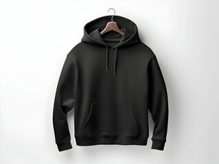 Premium Hoodie mockup, fashionable hoodie on hanger, Clothing mockup, apparel hoodie mockup