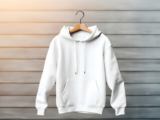 Premium Hoodie mockup, fashionable hoodie on hanger, Clothing mockup, apparel hoodie mockup