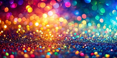 Wall Mural - Colorful background with glitter and sparkles. Generated by AI