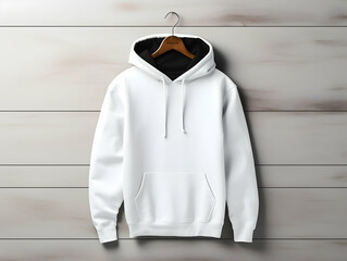 Premium Hoodie mockup, fashionable hoodie on hanger, Clothing mockup, apparel hoodie mockup