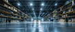 © Media Srock - LED lighting in warehouse part of storage and shipping system
