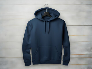 Wall Mural - Premium Hoodie mockup, fashionable hoodie on hanger, Clothing mockup, apparel hoodie mockup