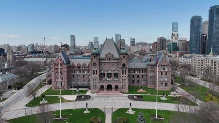 Canvas Print - Flight over to University of Toronto in Canada - TORONTO, CANADA NORTH AMERICA - APRIL 17, 2024