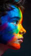 © GG Kenji - Prideful Profiles: LGBTQ Youth in Rainbow Hues   Symbolizing Hope and Future during Pride Month. Ideal for Youth and Educational Ads   Photo Realistic Concept on Photo Stock