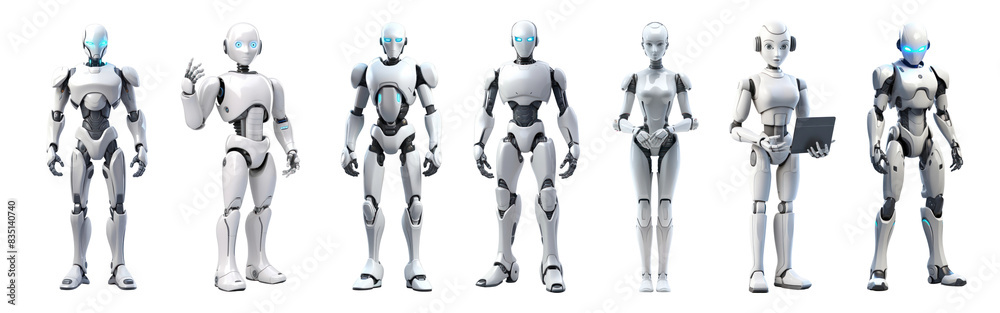 Humanoid Robot png on transparent background Stock Photo | Adobe Stock