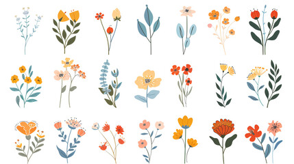 A set of beautiful flower graphics for web & design needs! Perfect for beauty, fashion, nature, spa, events & more.
