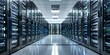 © Ян Заболотний - Efficient network engineer ensures optimal performance in contemporary server room with intricate systems. Concept Network Engineering, Optimal Performance, Server Room Management