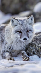 Poster - Arctic fox  close up