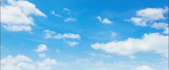 Wall Mural - clear blue sky with a few clouds