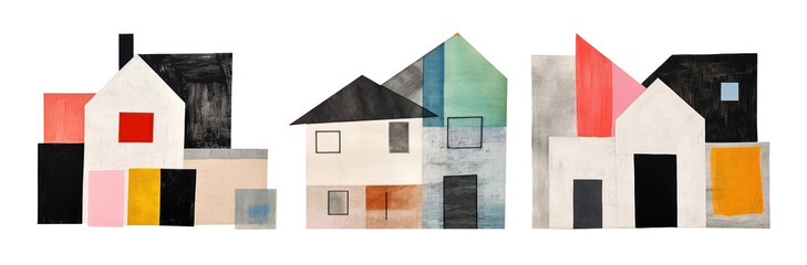 Canvas Print - House illustration set