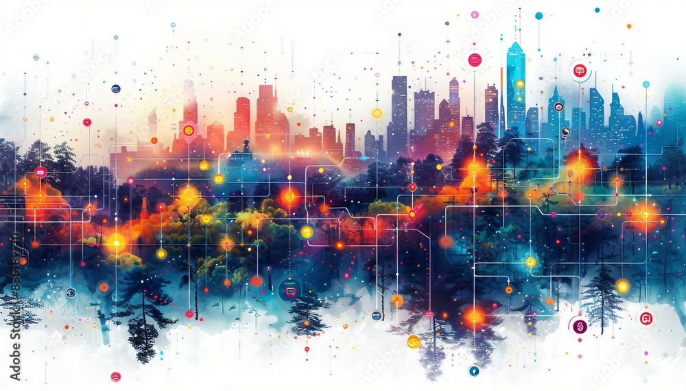 Customer Journey Mapping, map with different stages of the customer journey, overlaid with data points and insights gathered through CRM analytics.