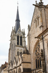 Wall Mural - Bell tower of the church of Sainte-Marie-Madeleine of Montargis in the French department of Loiret in Burgundy, France