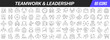 © stas111 - Teamwork and leadership line icons collection. Big UI icon set in a flat design. Thin outline icons pack. Vector illustration EPS10