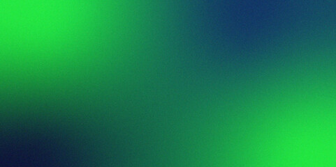 Wall Mural - Abstract luxury gradient with Glowing green grainy texture. Textured with rough grain, noise, and bright spots. Green & Blue dark grainy gradient noise glowing texture ombre effect. 