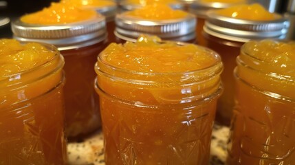 Sticker - Orange jam made at home