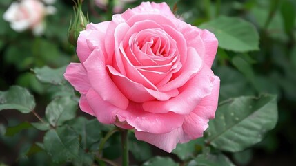 Sticker - Attractive pink rose bloom