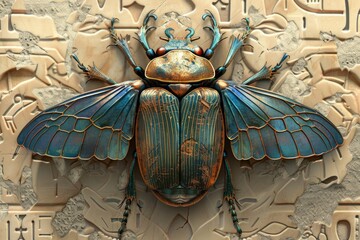 Wall Mural - A detailed view of an insect on a wall, suitable for use in educational or scientific contexts