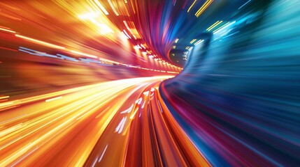 Modern Technology Concept: Web development concept with abstract high speed technology