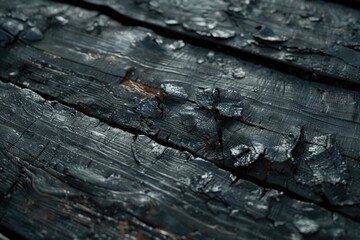 Poster - Close-up shot of wooden texture, suitable for use in designs and backgrounds