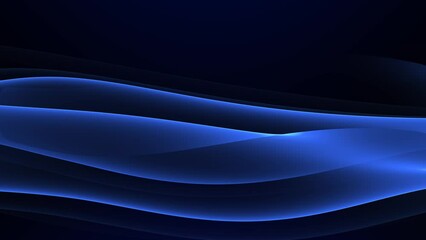 Poster - abstract colorful wavy background in dark blue on black backdrop. modern colorful wallpaper. seamles