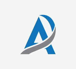 Aufkleber - Unique and modern A logo design good design,Initial letter A logo vector design template with Shape.