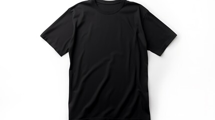 black t shirt isolated  white background