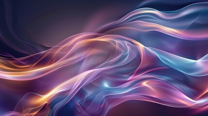 Poster - Silky Wave Abstract Art Design Background