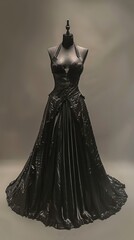 Wall Mural - black dress on mannequin