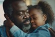 © Odin AI - A tender moment captured with a guardian affectionately holding a young child in a gentle, protective embrace
