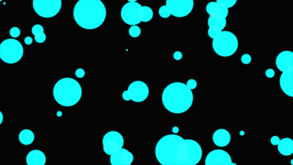 Poster - dark blue vector background with random forms. textile paint motifs. cosmic neon banner.