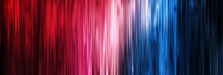 Canvas Print - The background pattern features vertical stripes in red, white and blue colors with a blurred effect Generative AI