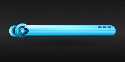 Wall Mural - Blue Glossy Colored Lower Third Banner for Video Screen Broadcast Presentation Titles