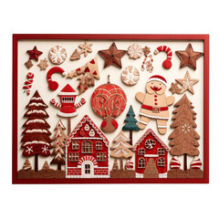 Sticker - christmas card with cookies