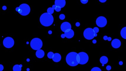 Aufkleber - Bright colorful futuristic background .Abstract blue geometric background with moving circale
