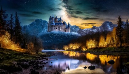 Wall Mural - fairytale, photorealistic, highly detailed, high contrast