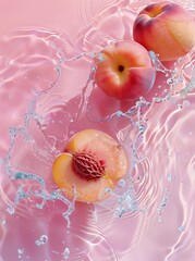 Poster - peaches on water by james kennedy