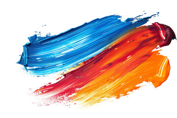 Wall Mural - a painting of a rainbow colored wave with orange and blue colors.