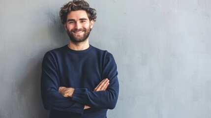 Canvas Print - A Confident Smiling Man