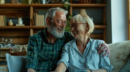 Sticker - The elderly loving couple