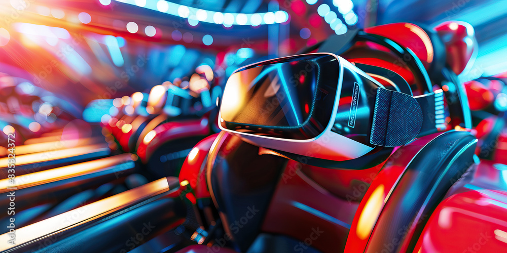 Virtual Realiy Rides Virtual Reality Theme Park: A theme park where visitors can immerse ...