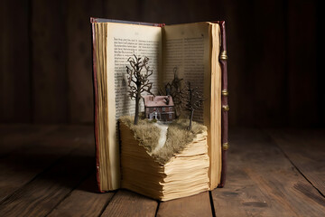 Canvas Print - old book