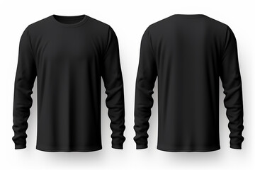 Blank black hoodie template Hoodie sweatshirt long