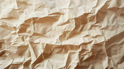 Aufkleber - Beige crumpled paper image with high-quality texture, ideal for background use