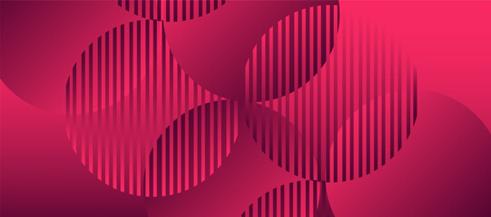 Aufkleber - modern abstract gradient shape line business banner background template vector illustration design