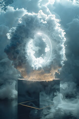 Poster - An animation of a virtual machine being spun up in a cloud environment, showing the provisioning process,