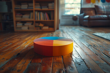 Poster - A pie chart breaking down the budget allocation of a project, with each segment clearly labeled,