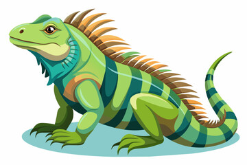 Wall Mural -  iguana animal vector illustration