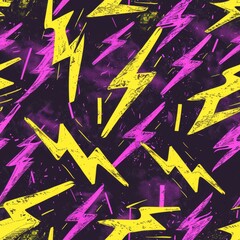 Wall Mural - lightning bolt abstract background. Seamless pattern