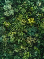 Sticker - Lush Green Forest from Above